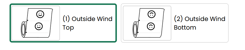 Roll direction diagram
